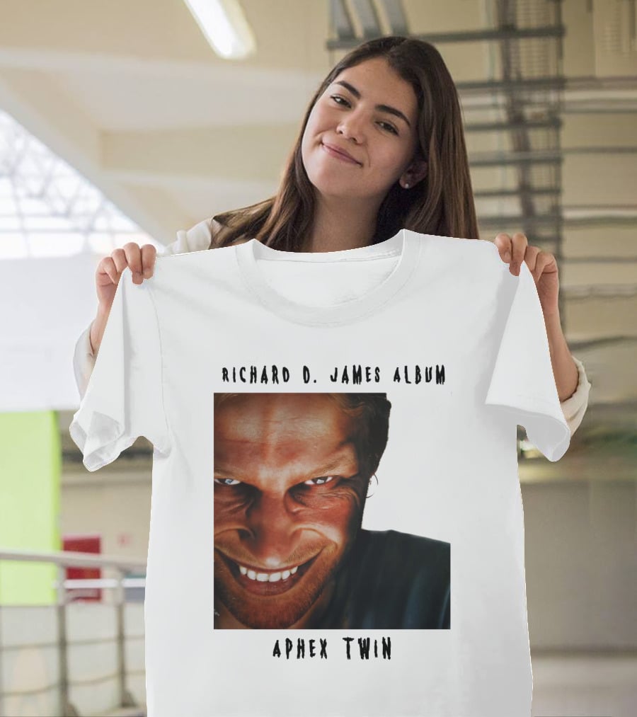 Richard D. James Album Aphex Twin Smiling Face T-Shirt