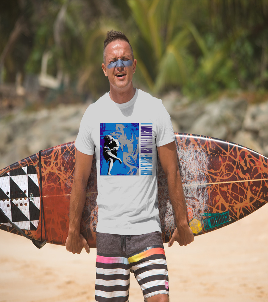 Guns N Roses Use Your Illusion Ii Blue Angel Artwork T-Shirt