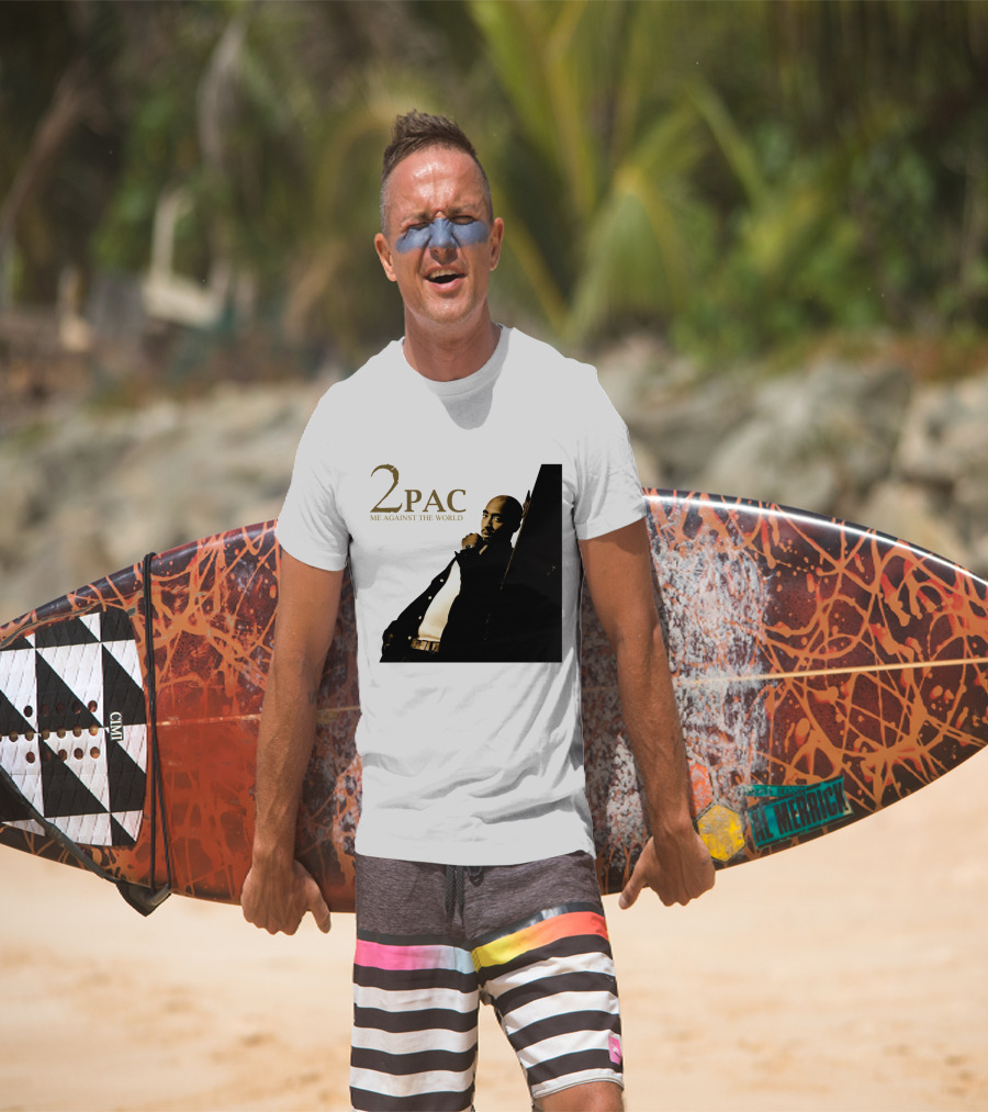 2Pac Me Against The World Album Cover With Tupac Shakur Photo T-Shirt