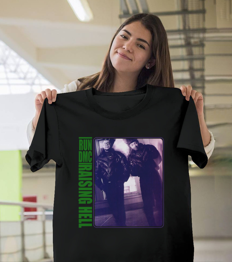 RUN DMC Raising Hell 1986 Iconic Album Cover Image T-Shirt