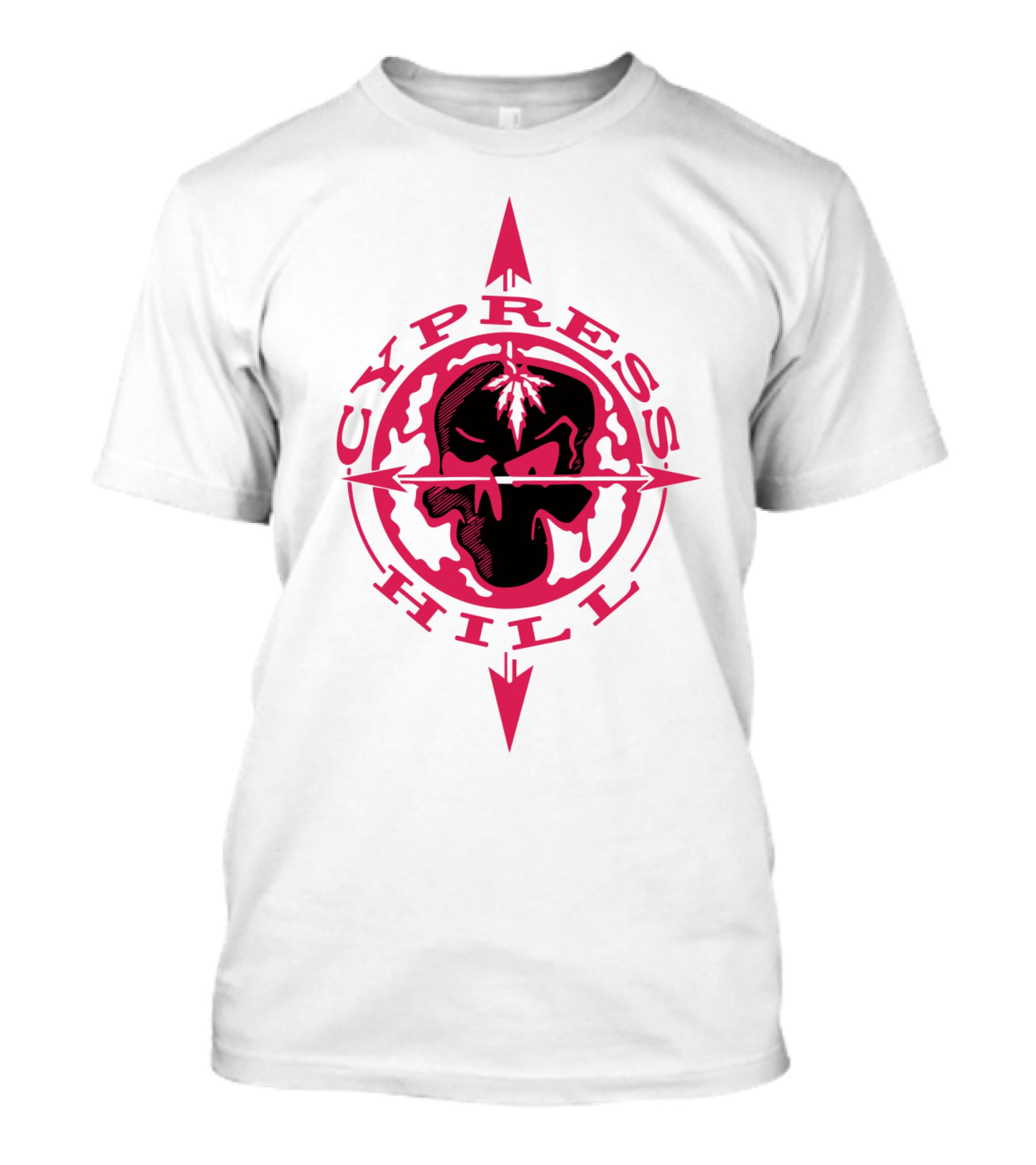 Cypress Hill Red Skull Compass T-Shirt