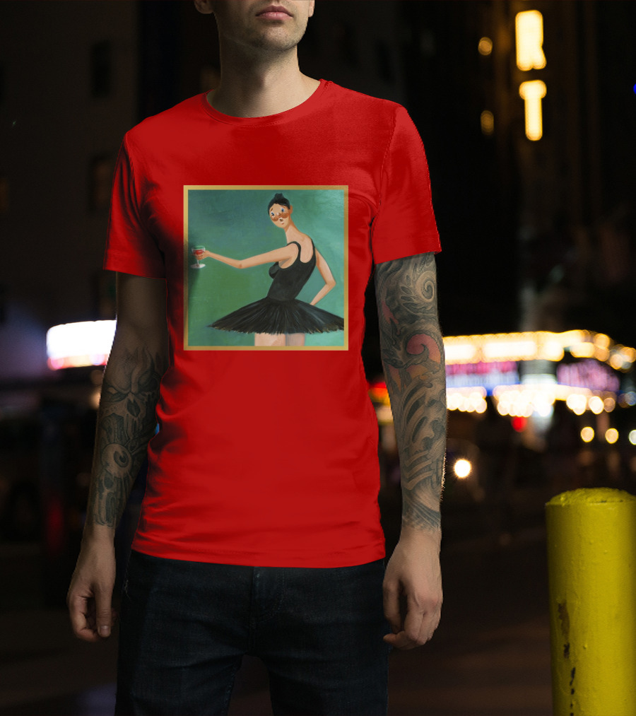 Kanye West My Beautiful Dark Twisted Fantasy Ballerina Cover Art T-Shirt