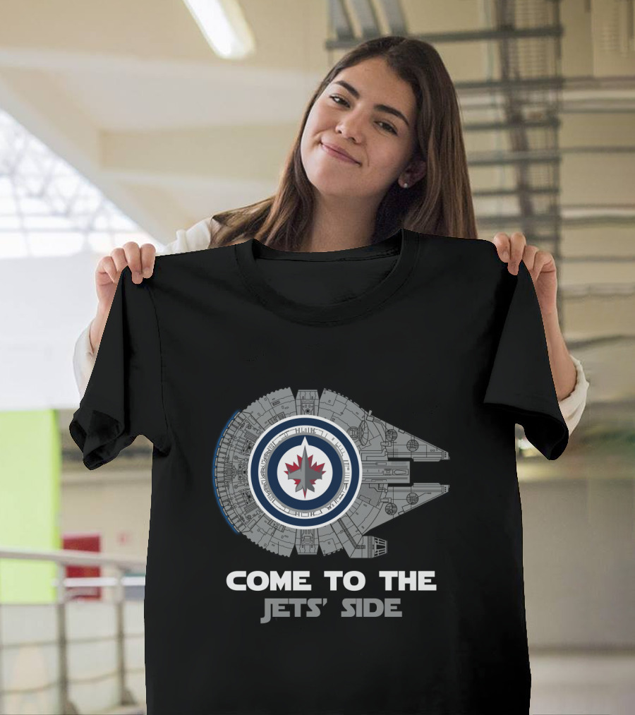Winnipeg Jets Millennium Falcon Come To The Jets' Side T-Shirt
