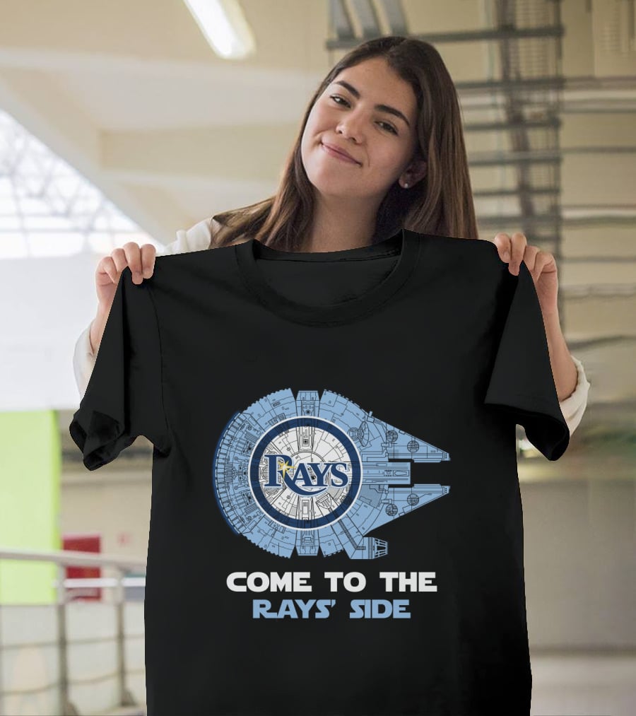 Tampa Bay Rays Come To The Rays' Side Millennium Falcon T-Shirt