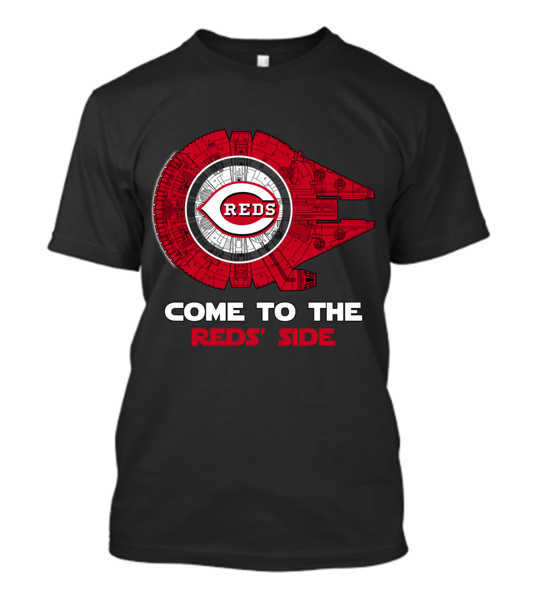 Cincinnati Reds Come To The Reds' Side Millennium Falcon MLB T-Shirt