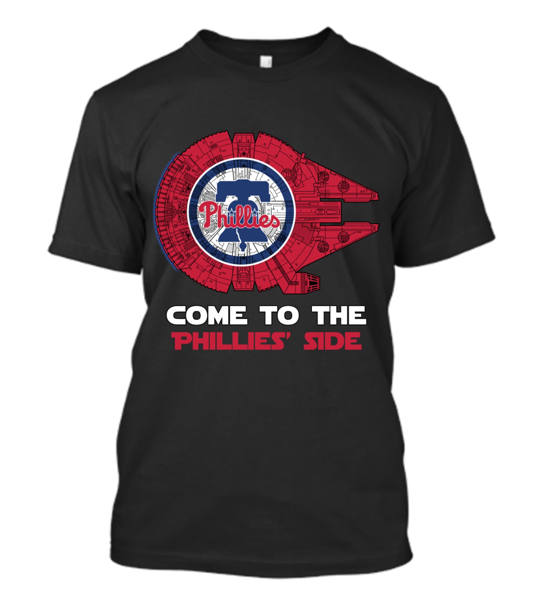 Phillies Millennium Falcon Come To The Phillies' Side T-Shirt
