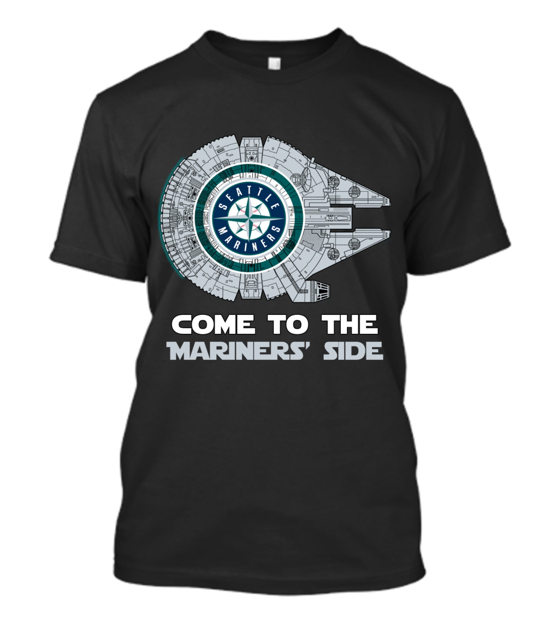 Seattle Mariners Millennium Falcon Come To The Mariners' Side T-Shirt