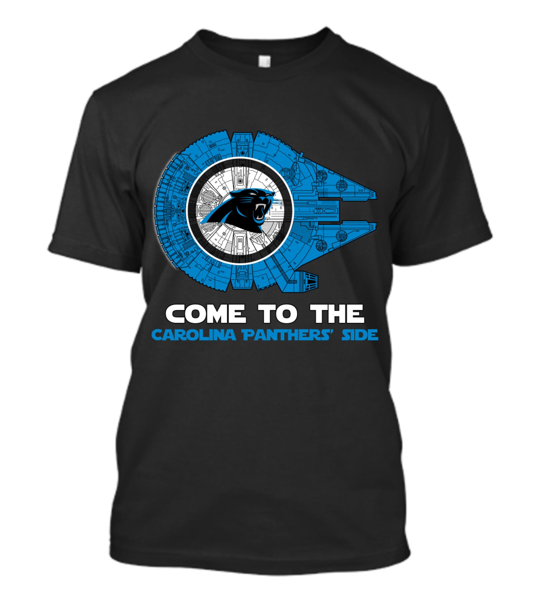 Come To The Carolina Panthers' Side Millennium Falcon Nfl T-Shirt