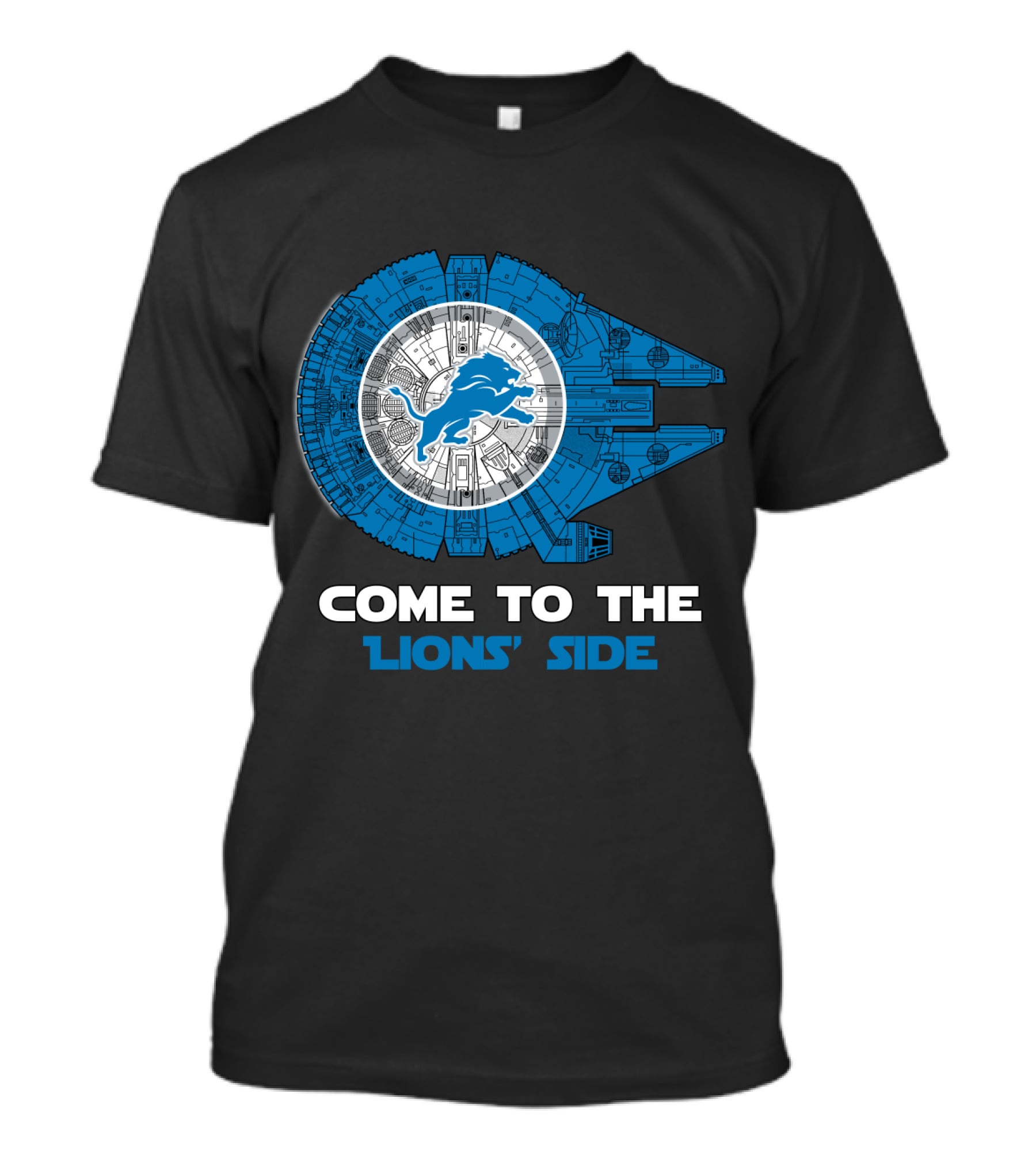 Come To The Lions' Side Detroit Millennium Falcon Nfl T-Shirt