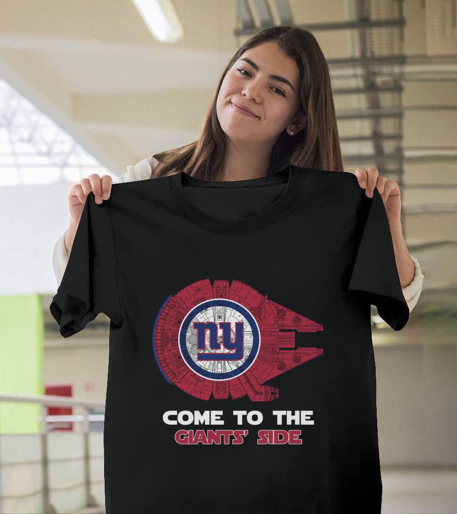 New York Giants Millennium Falcon Nfl Come To The Giants' Side T-Shirt