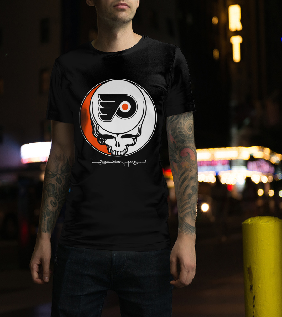 Steal Your Face Grateful Dead Philadelphia Flyers T-Shirt