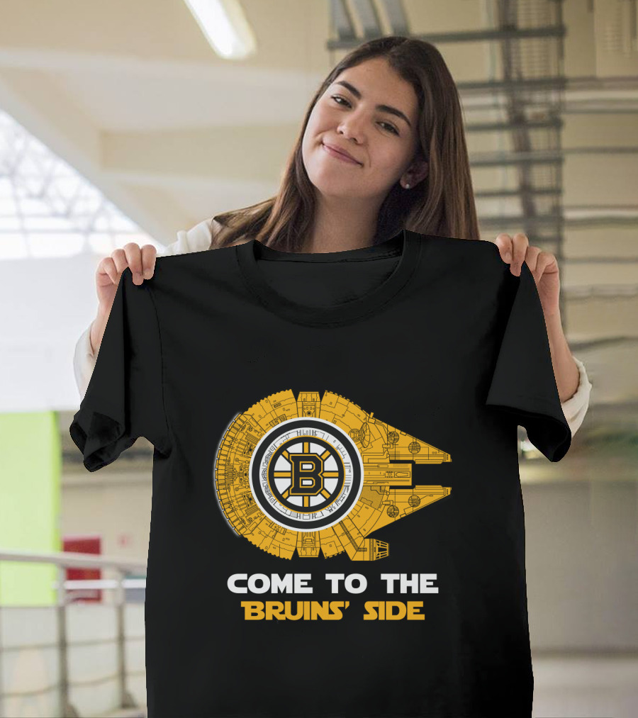 Come To The Bruins' Side Millennium Falcon T-Shirt