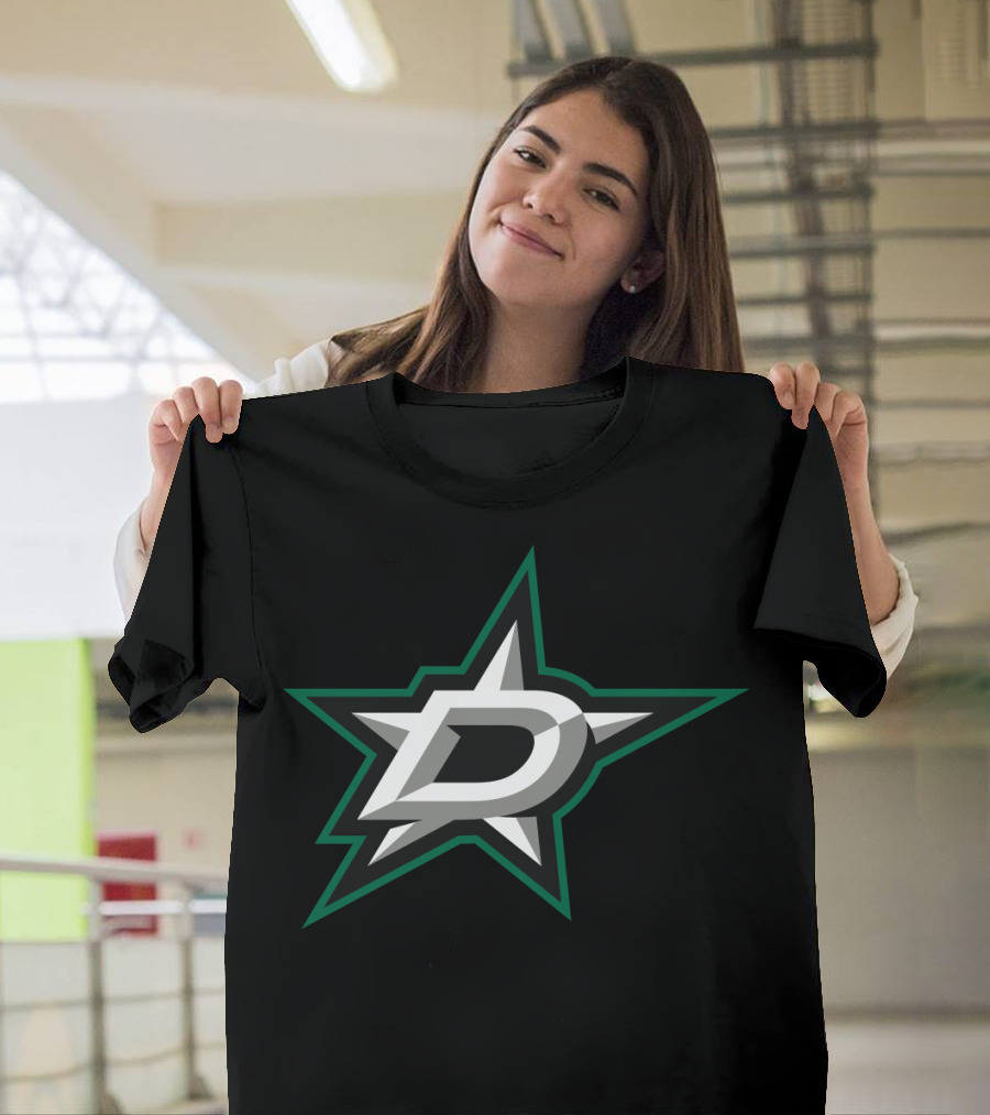 Dallas Stars Hockey Team Logo Black T-Shirt