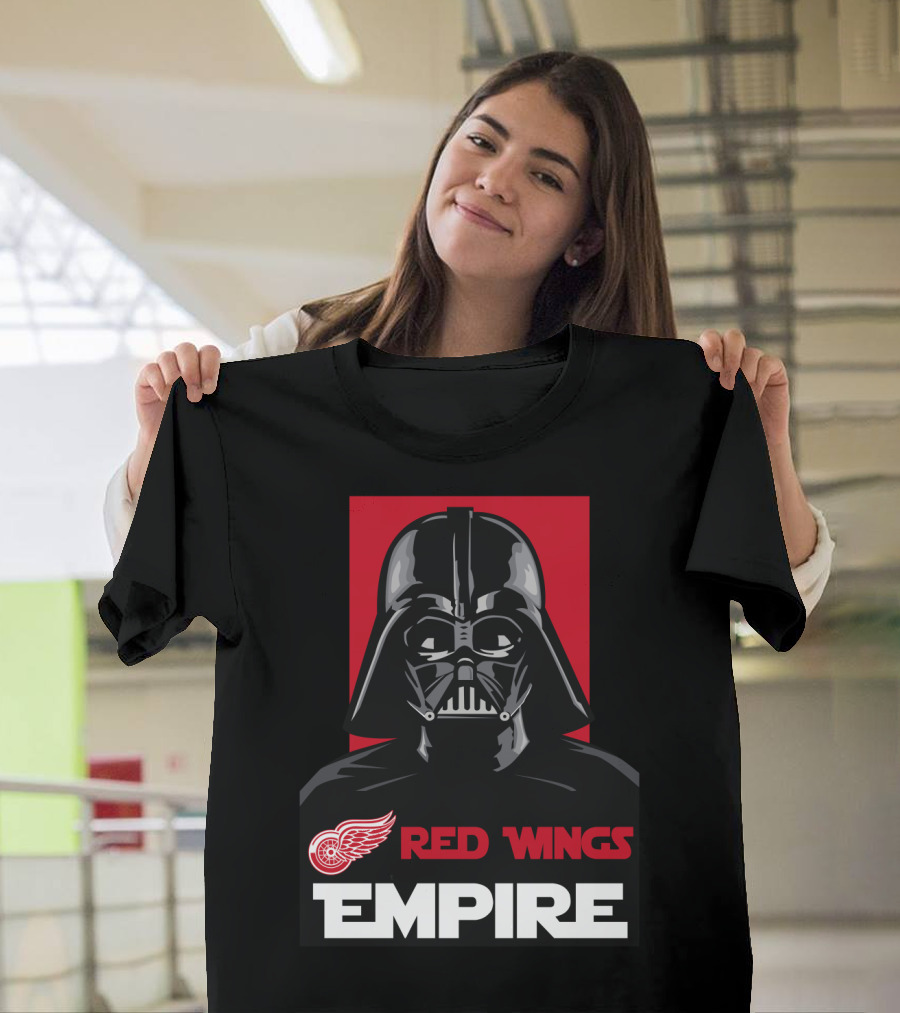Detroit Red Wings Empire Darth Vader NHL T-Shirt