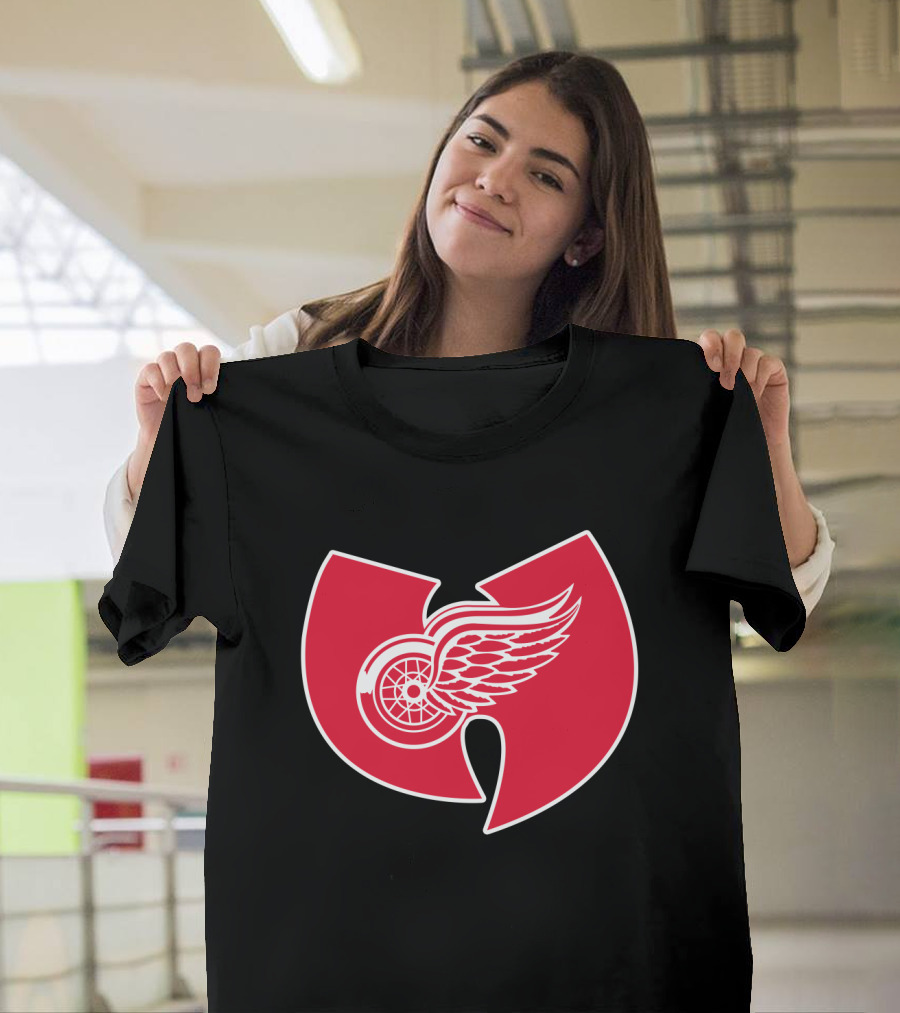 Detroit Red Wings Wu-Tang Clan Logo Merge T-Shirt