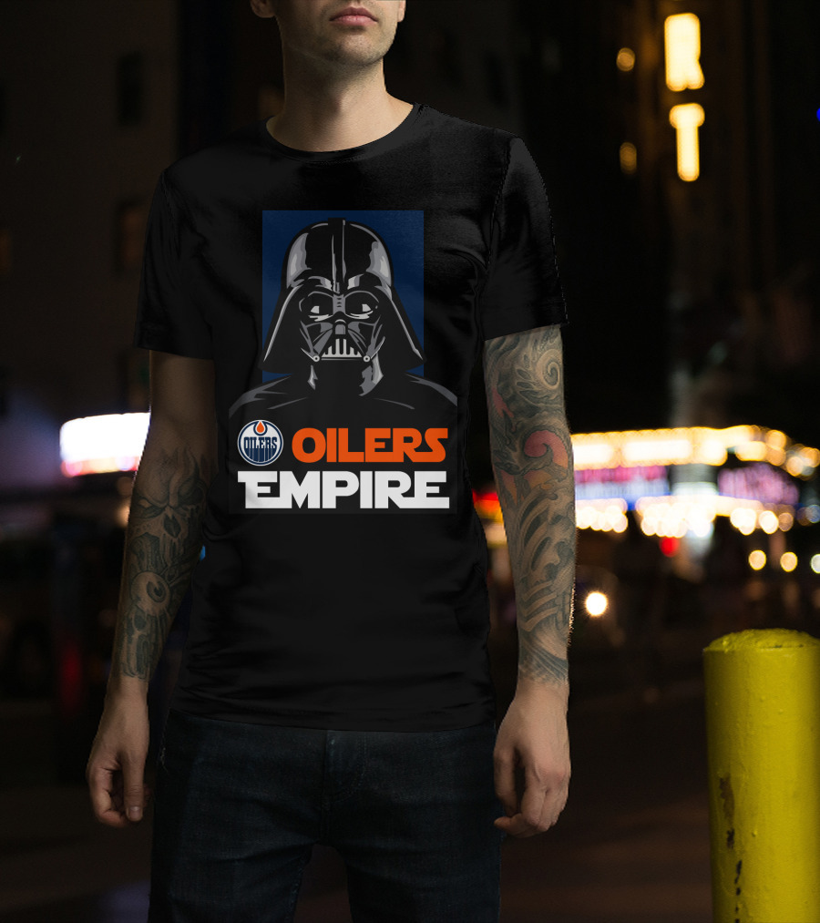 Edmonton Oilers Empire Darth Vader NHL T-Shirt