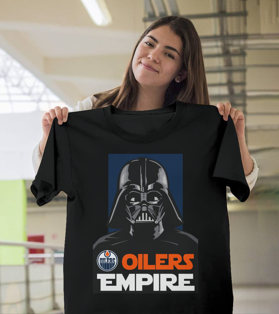 Edmonton Oilers Empire Darth Vader NHL T-Shirt