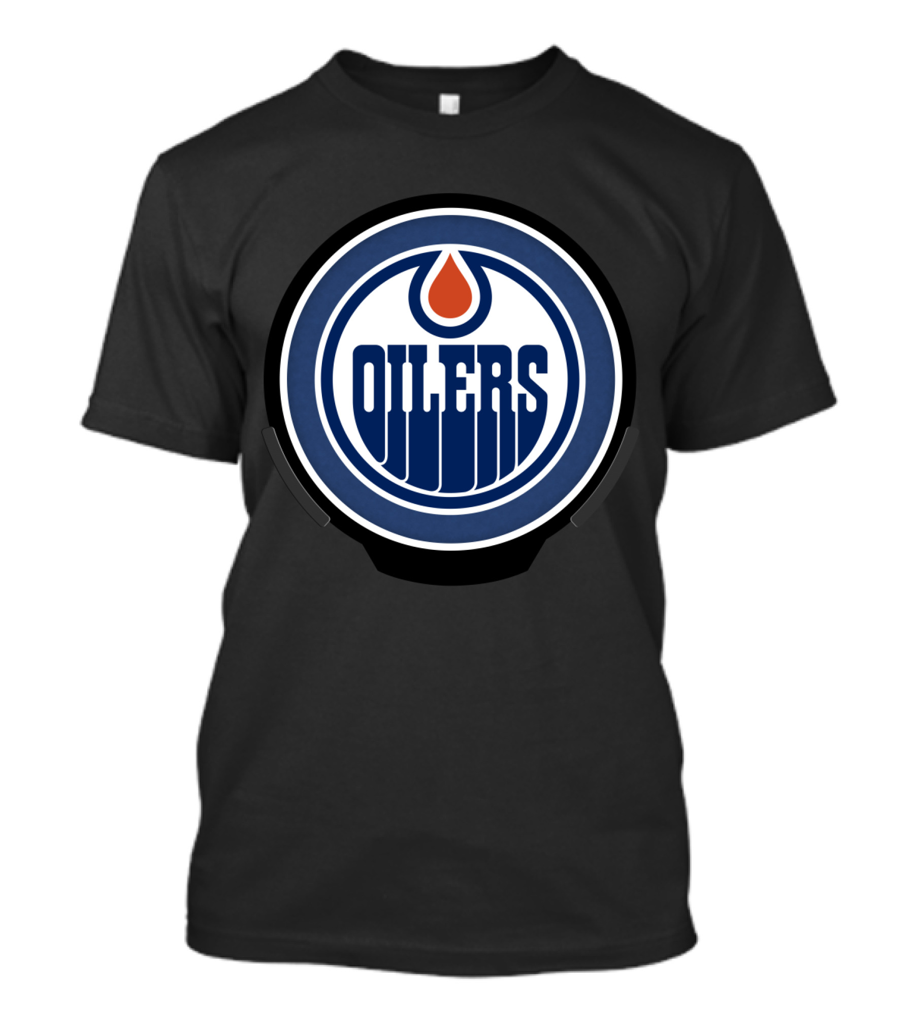Edmonton Oilers Power Decal Logo Badge T-Shirt