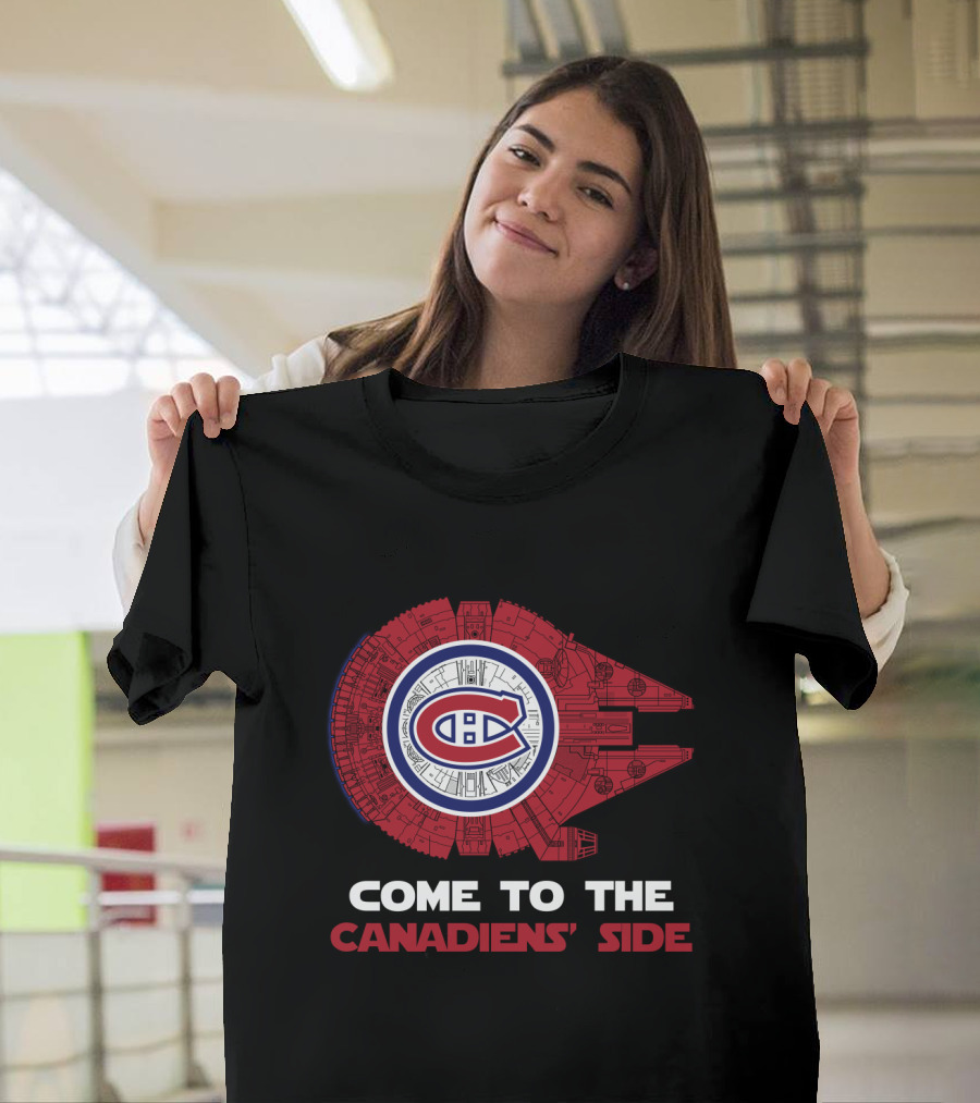 Come to the Canadiens' Side Montreal Canadiens Millennium Falcon T-Shirt