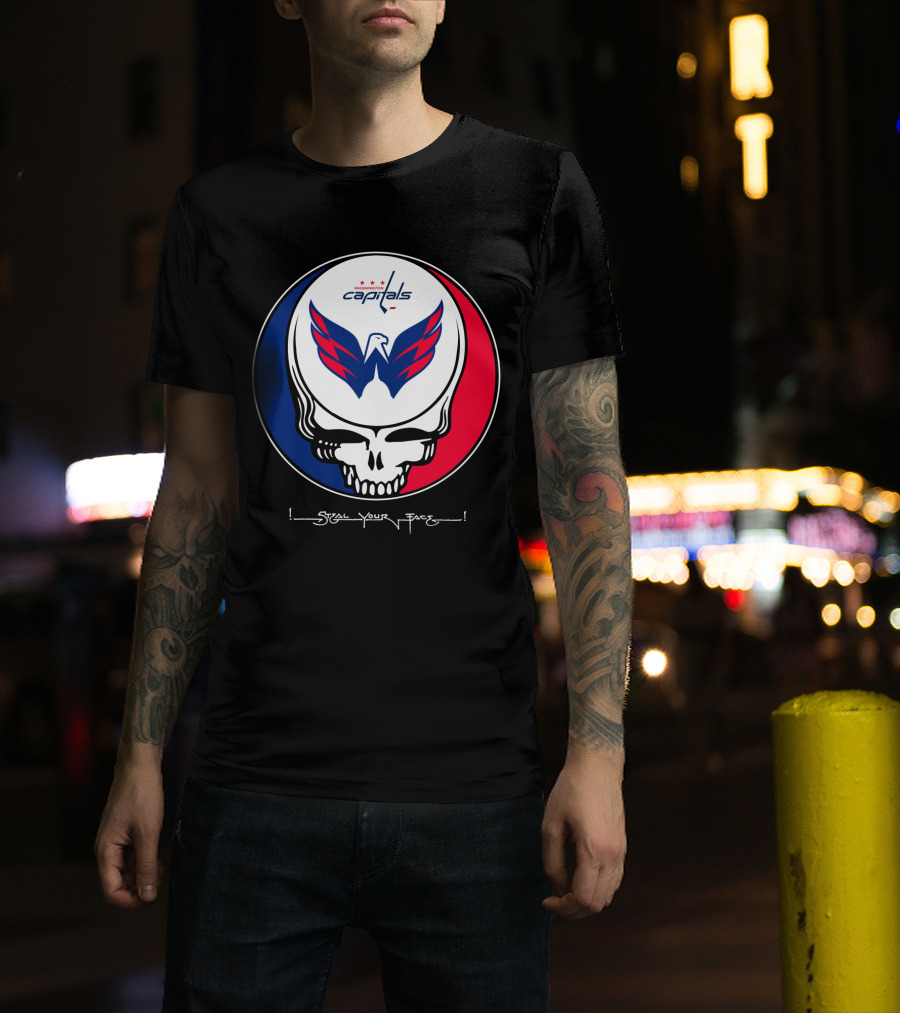 Grateful Dead Washington Capitals Steal Your Face T-Shirt