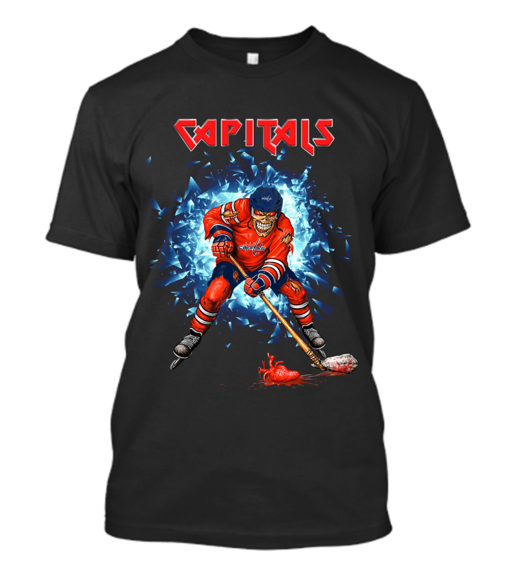 Capitals Hockey Skeleton Burst T-Shirt