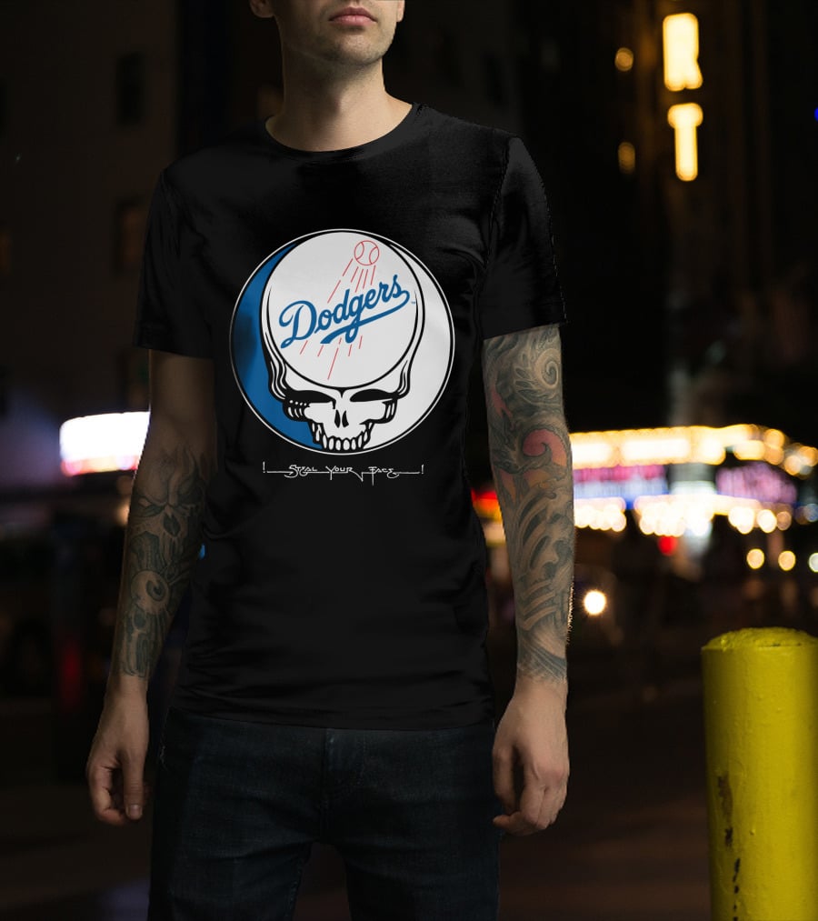 Grateful Dead Steal Your Face Dodgers T-Shirt