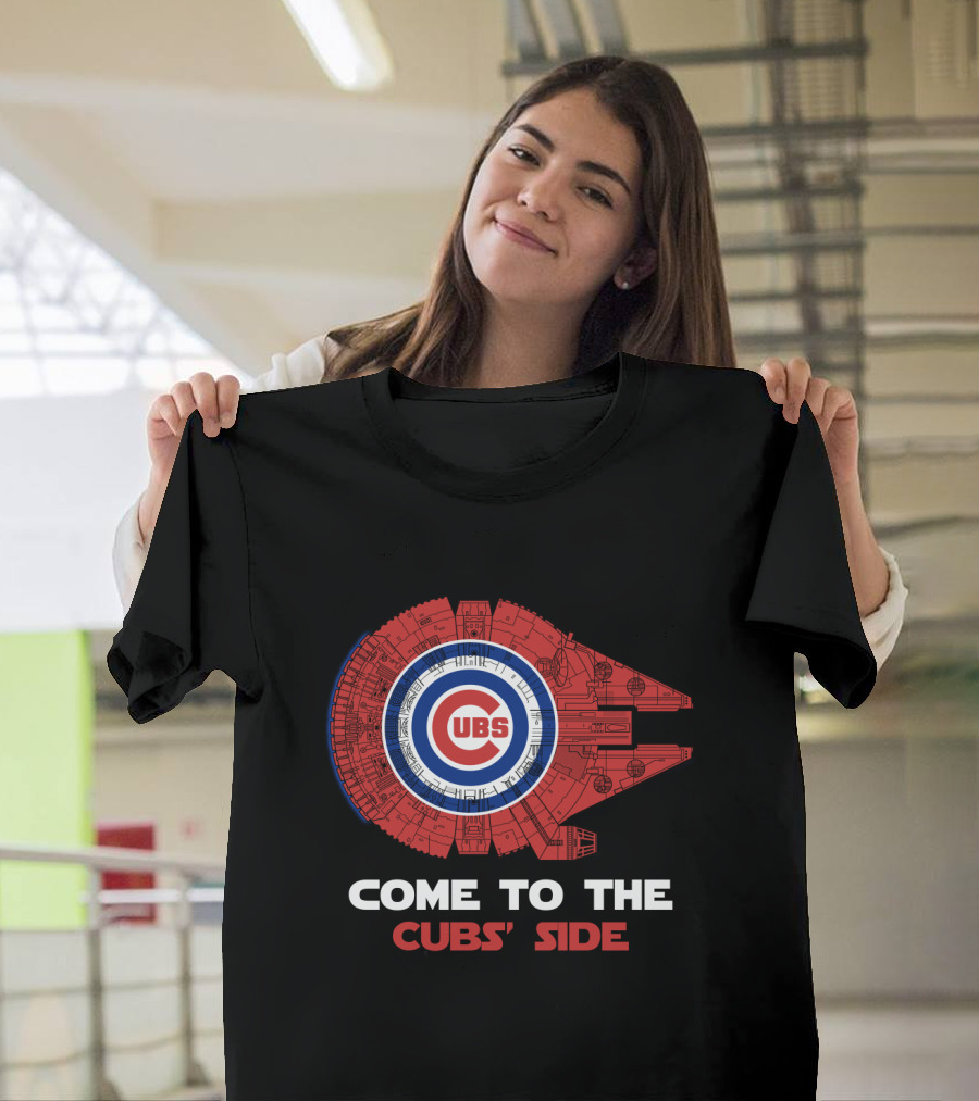 Chicago Cubs Millennium Falcon Come To The Cubs' Side T-Shirt