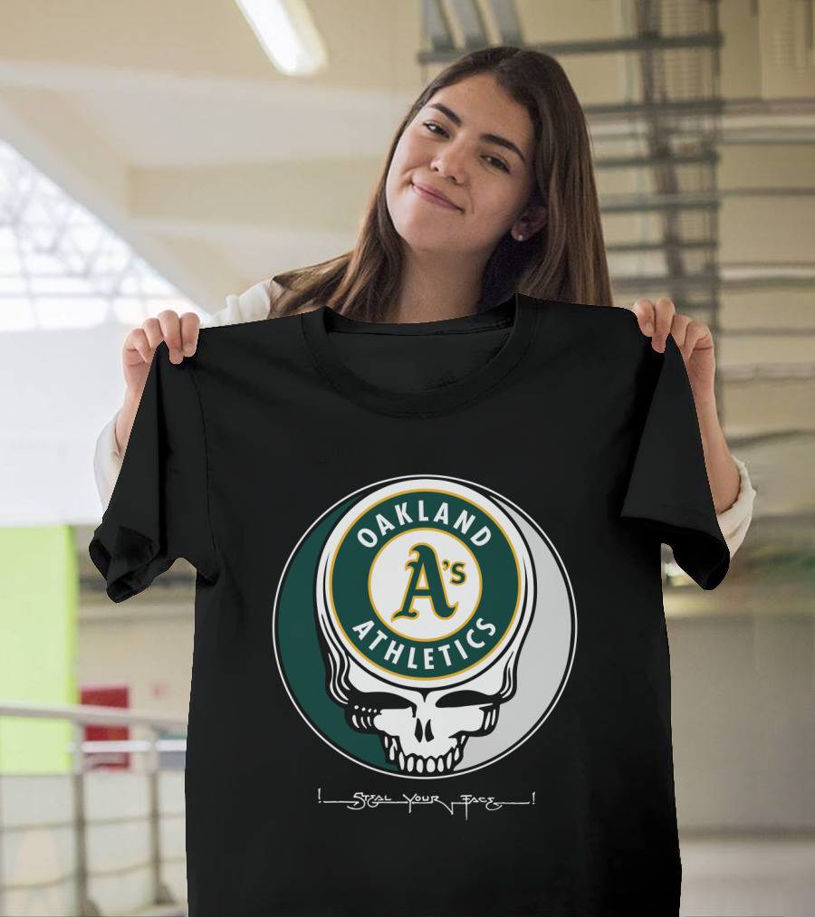 GRATEFUL DEAD Oakland Athletics Steal Your Face T-Shirt