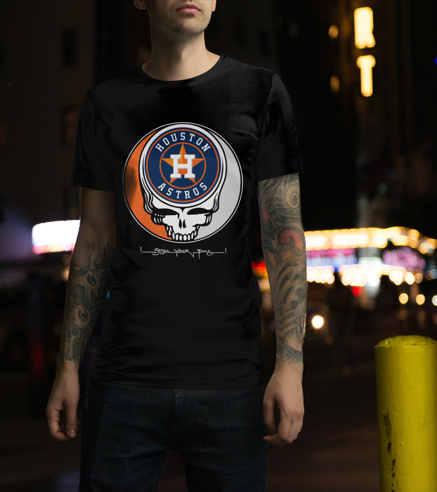 Houston Astros Grateful Dead Steal Your Face T-Shirt