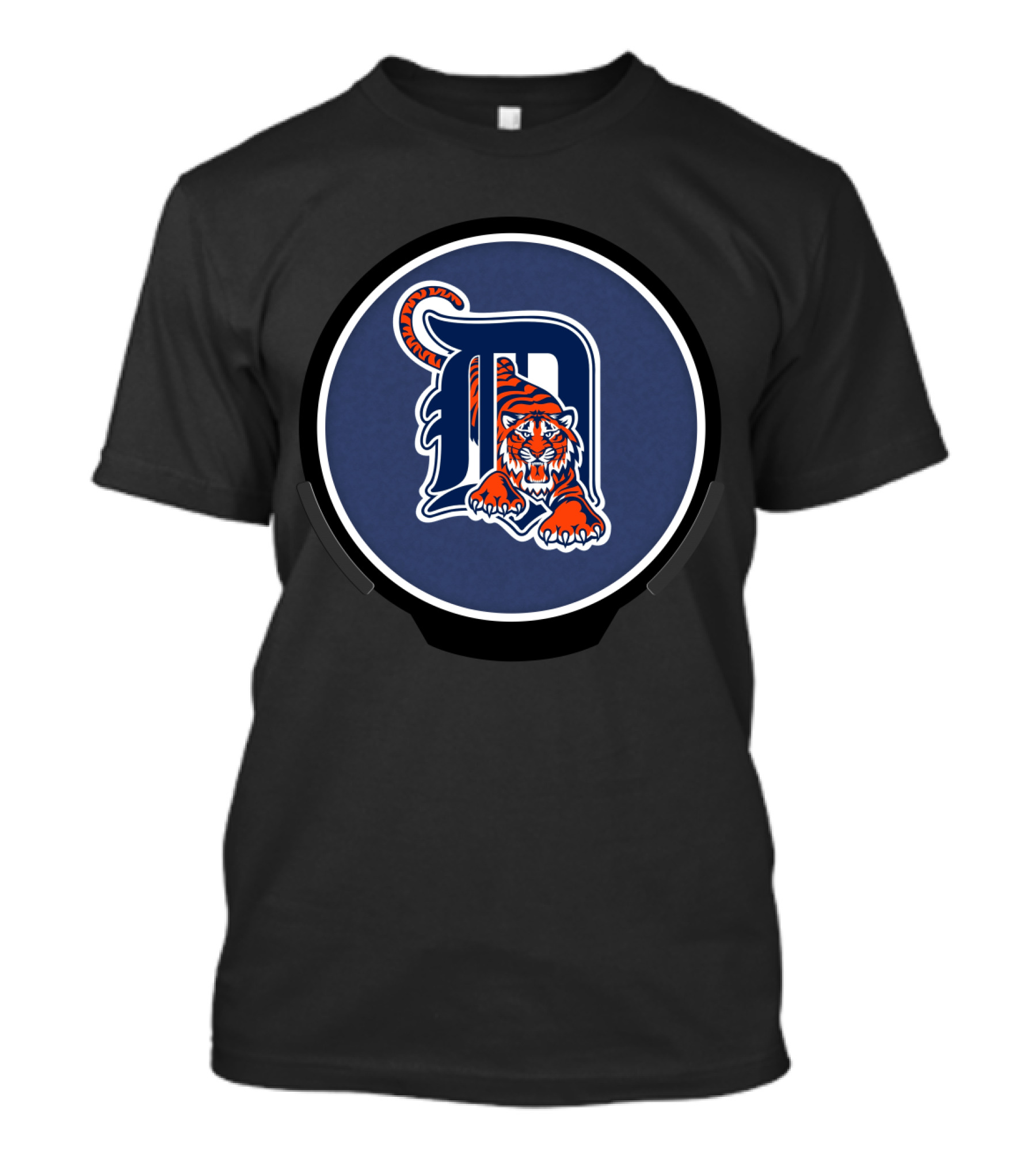 Detroit Tigers Logo With Iconic D And Fierce Tiger T-Shirt