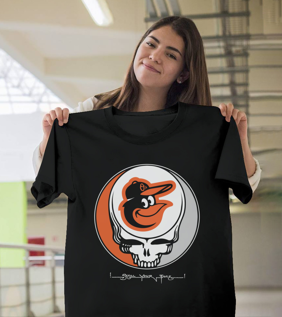 Grateful Dead Steal Your Face Baltimore Orioles T-Shirt
