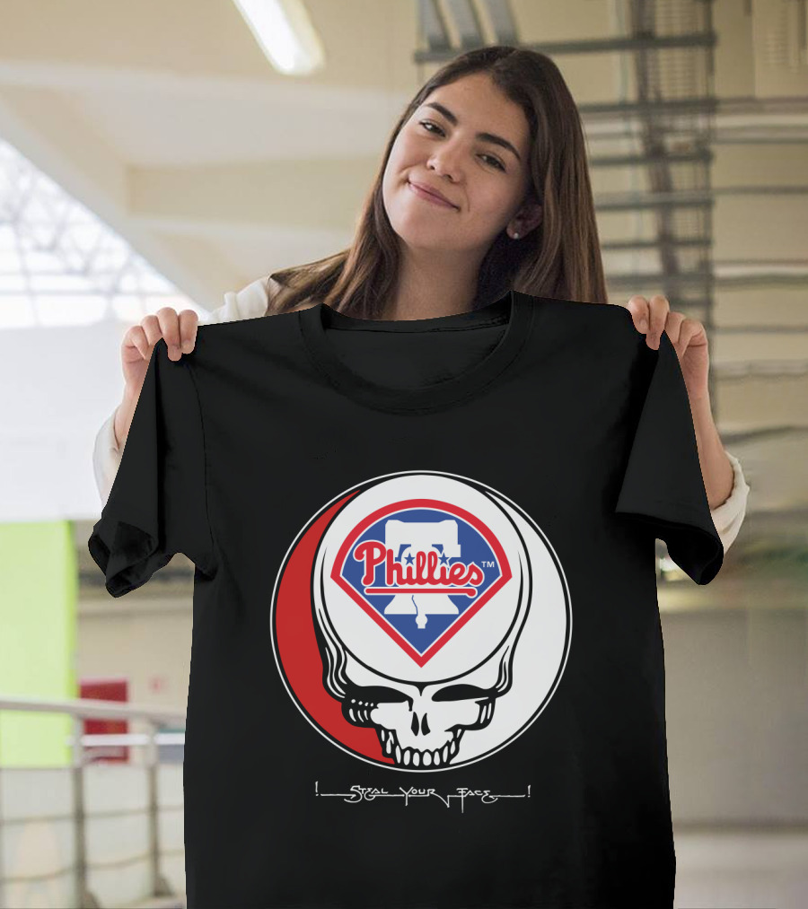 GRATEFUL DEAD Steal Your Face Philadelphia Phillies T-Shirt