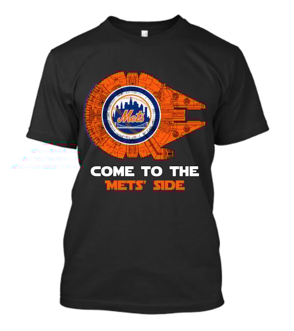 New York Mets Come To The Mets' Side Millennium Falcon T-Shirt