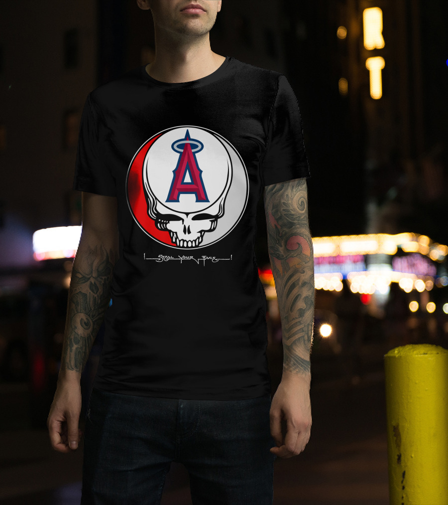 GRATEFUL DEAD Steal Your Face Los Angeles Angels Of Anaheim T-Shirt