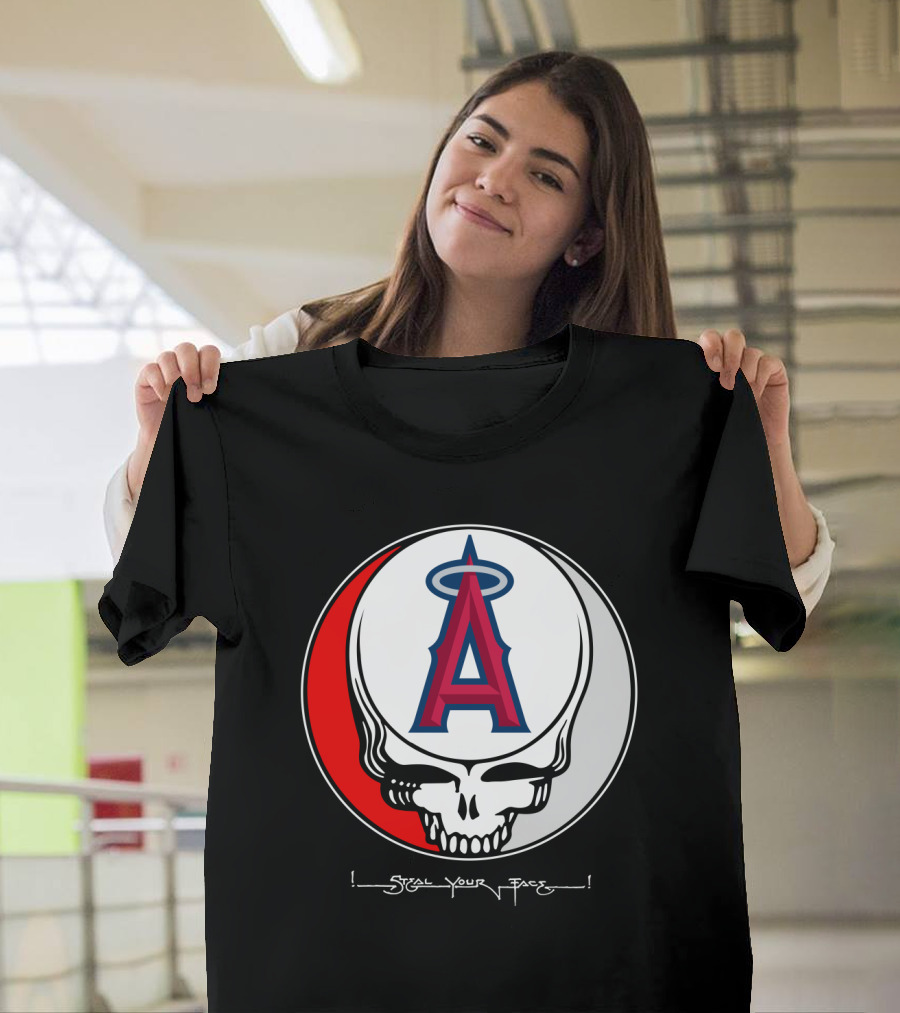 GRATEFUL DEAD Steal Your Face Los Angeles Angels Of Anaheim T-Shirt