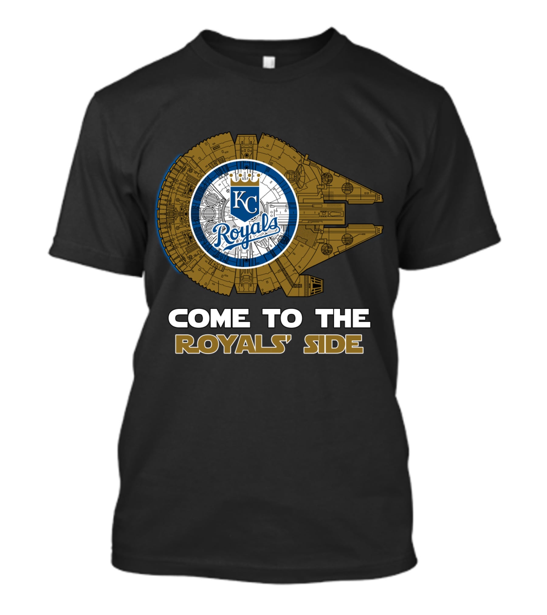 Kansas City Royals Come To The Royals' Side Millennium Falcon T-Shirt
