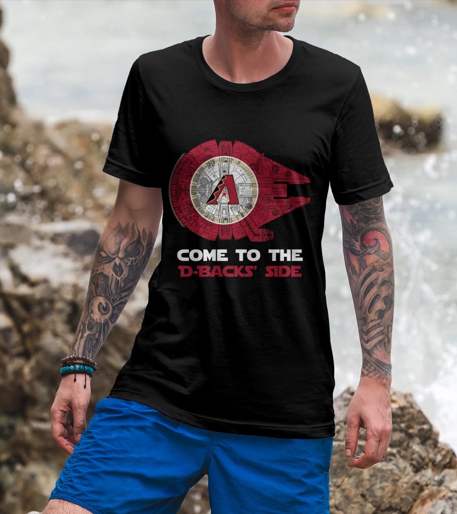 Come To The D-Backs' Side Arizona Diamondbacks Millennium Falcon T-Shirt