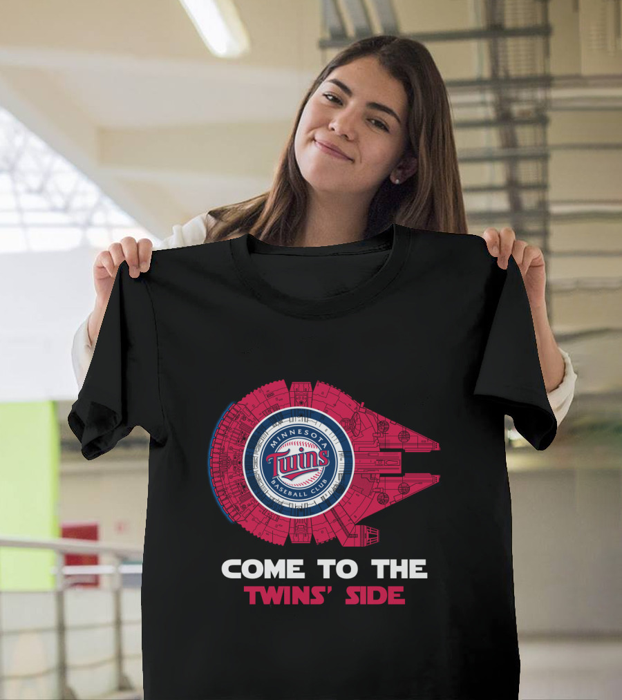 Minnesota Twins Baseball Club Come To The Twins' Side Millennium Falcon T-Shirt