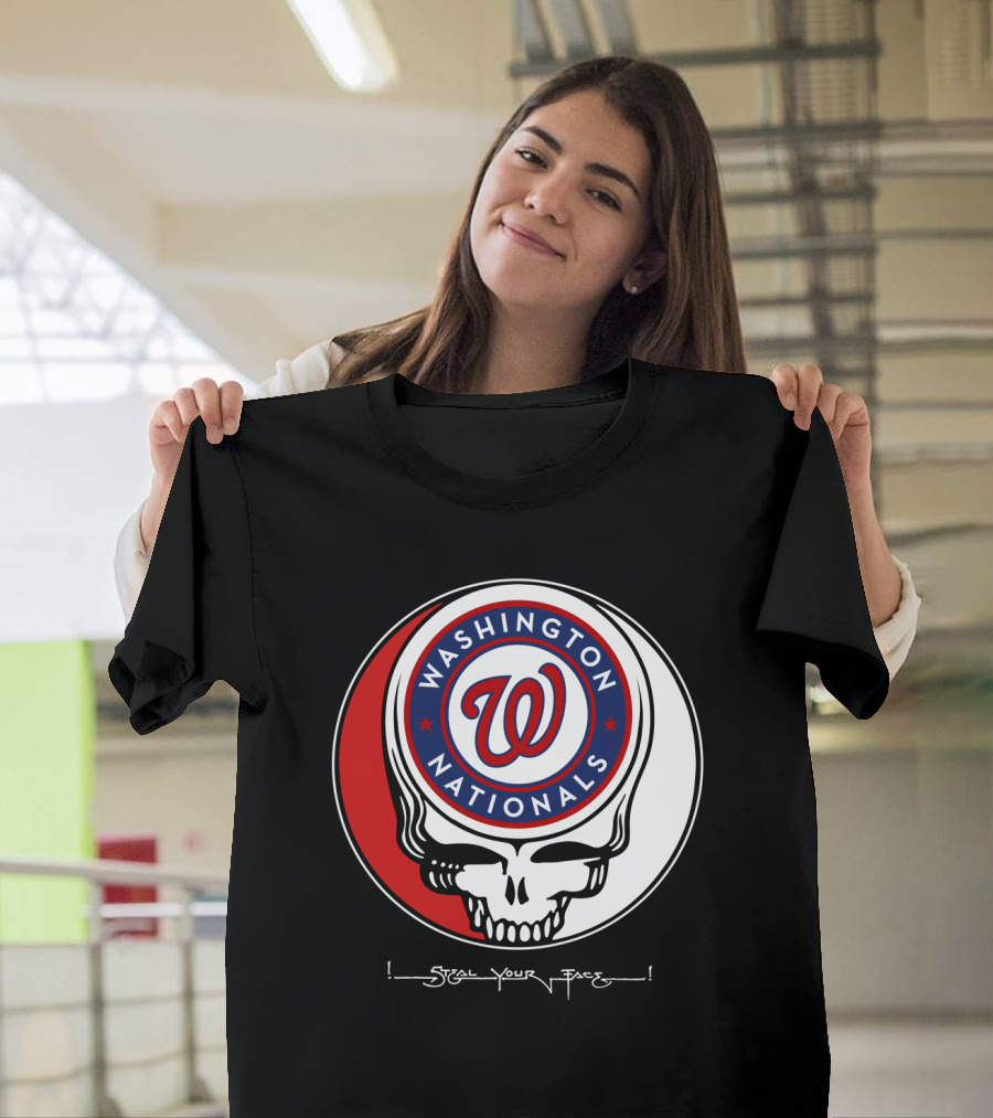 Washington Nationals Grateful Dead Steal Your Face T-Shirt