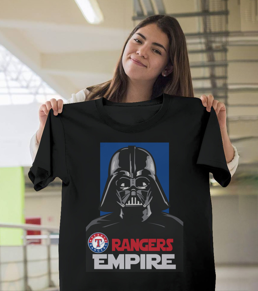 Texas Rangers Empire Darth Vader Iconic Crossover T-Shirt