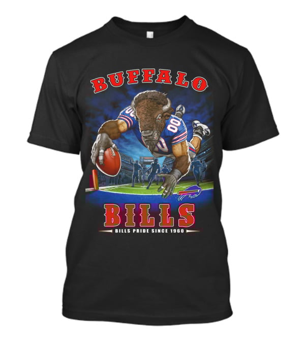 Buffalo Bills Pride Since 1960 End Zone Nfl Football T-Shirt
