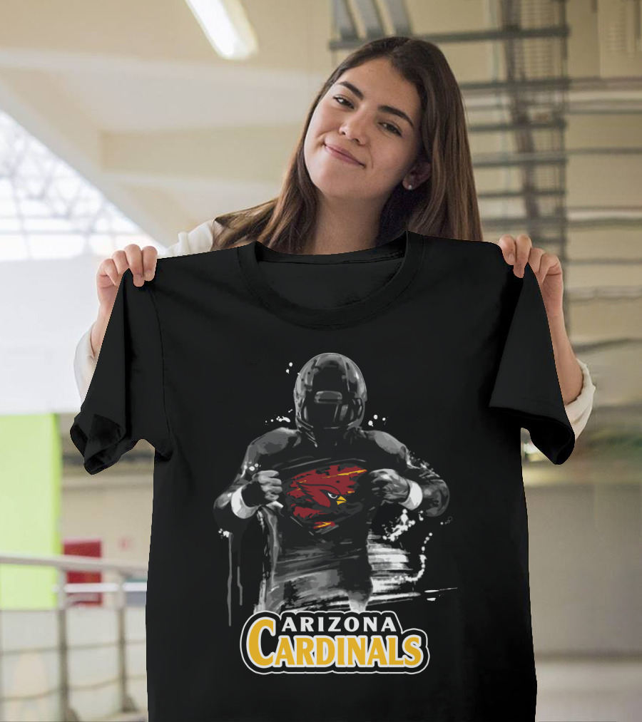 Arizona Cardinals Football Hero Emblem Reveal T-Shirt