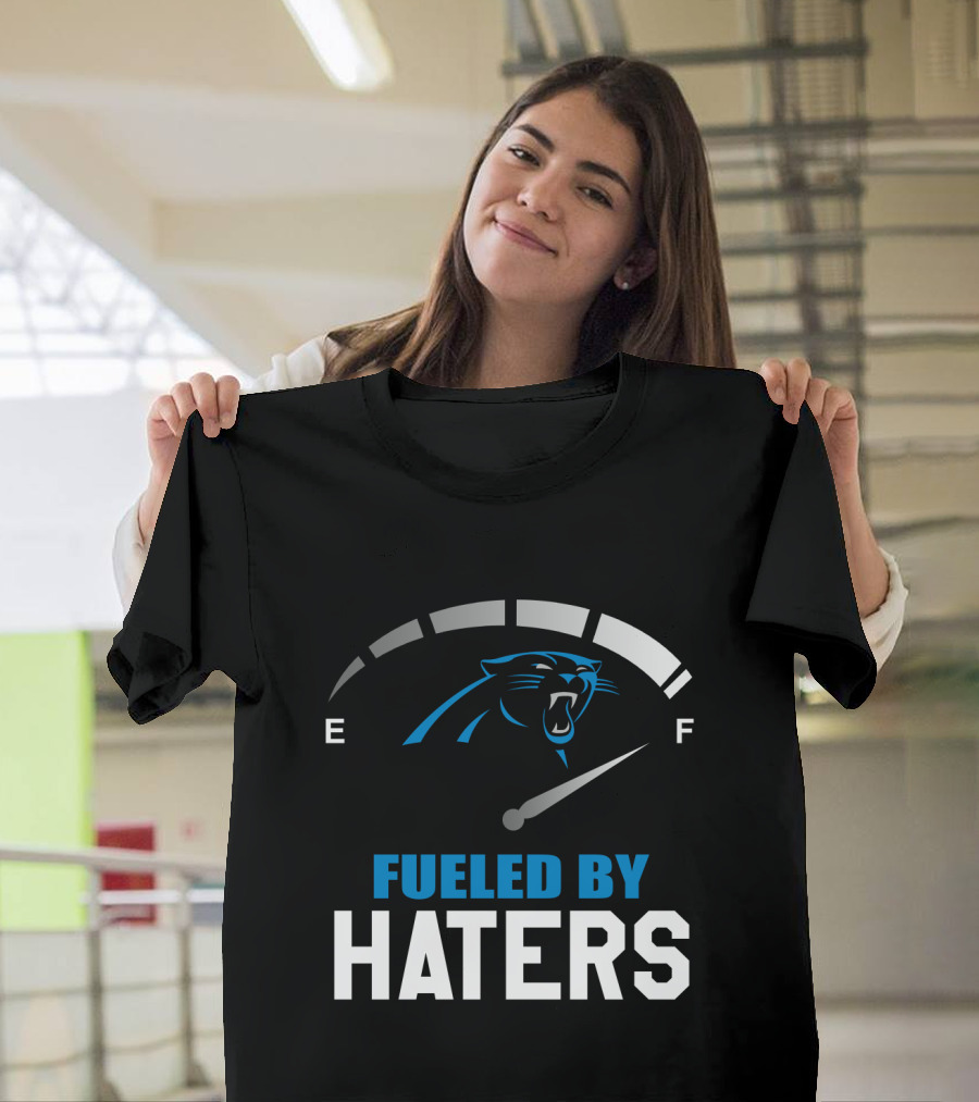 Carolina Panthers Fueled By Haters Full Tank Gauge T-Shirt