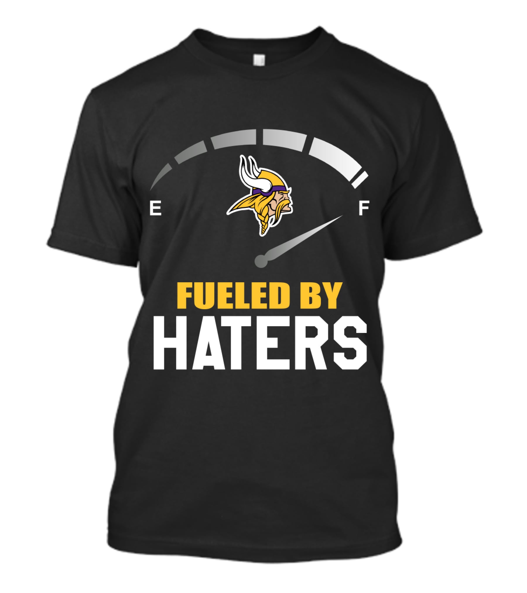 Minnesota Vikings Fueled By Haters Emblematic Meter Display T-Shirt