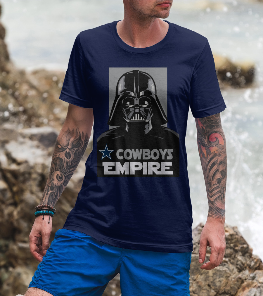 Cowboys Empire Darth Vader Star Wars Dallas Cowboys Star T-Shirt