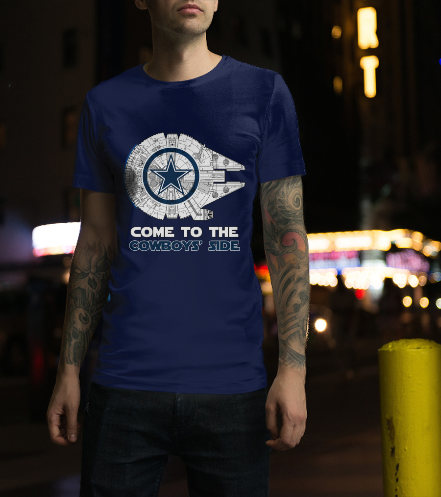 Come To The Cowboys' Side Millennium Falcon Star Cowboys T-Shirt
