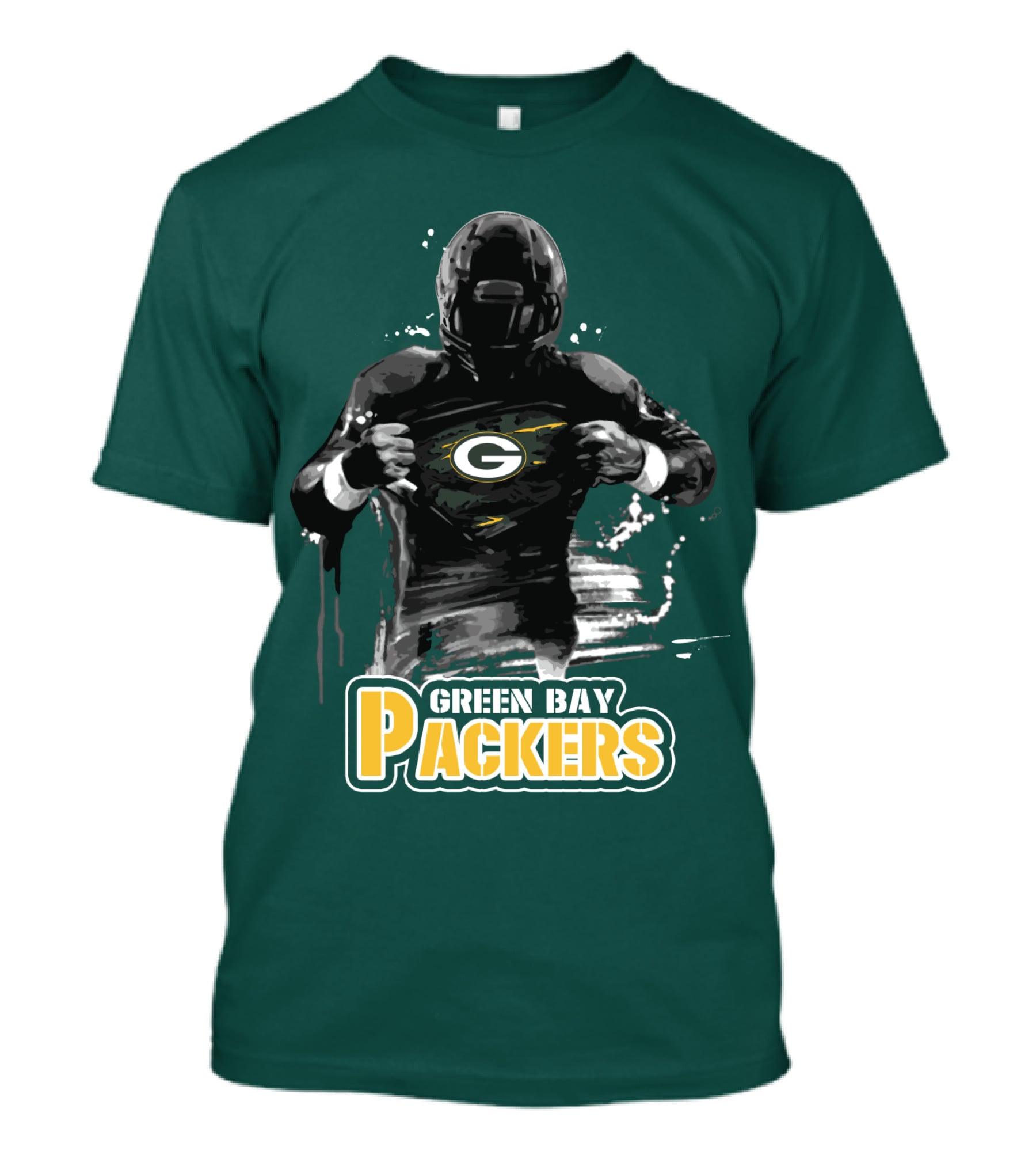 Green Bay Packers Superhero Football Player Iconic Team T-Shirt