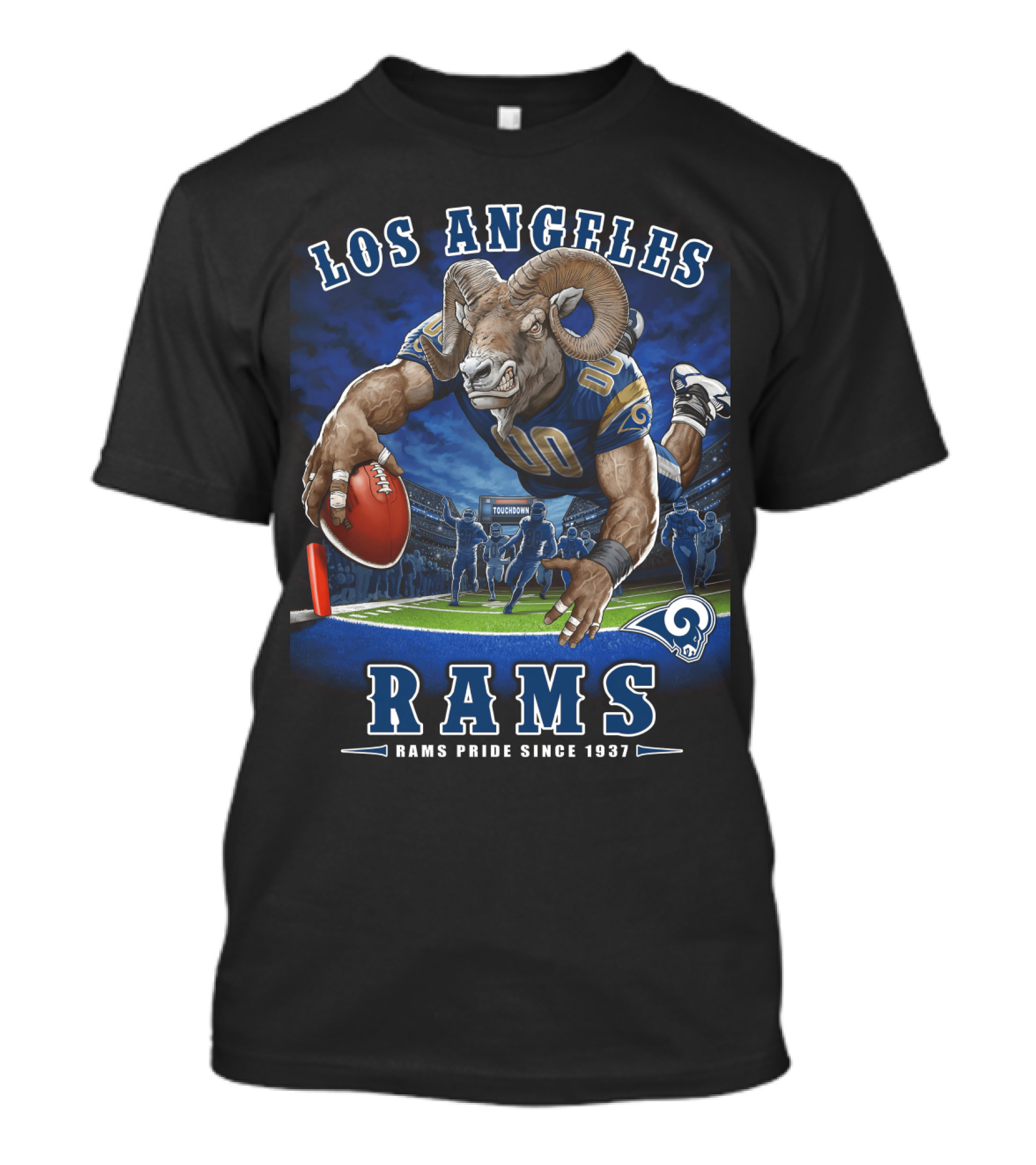 Los Angeles Rams Pride Since 1937 Touchdown End Zone Nfl T-Shirt