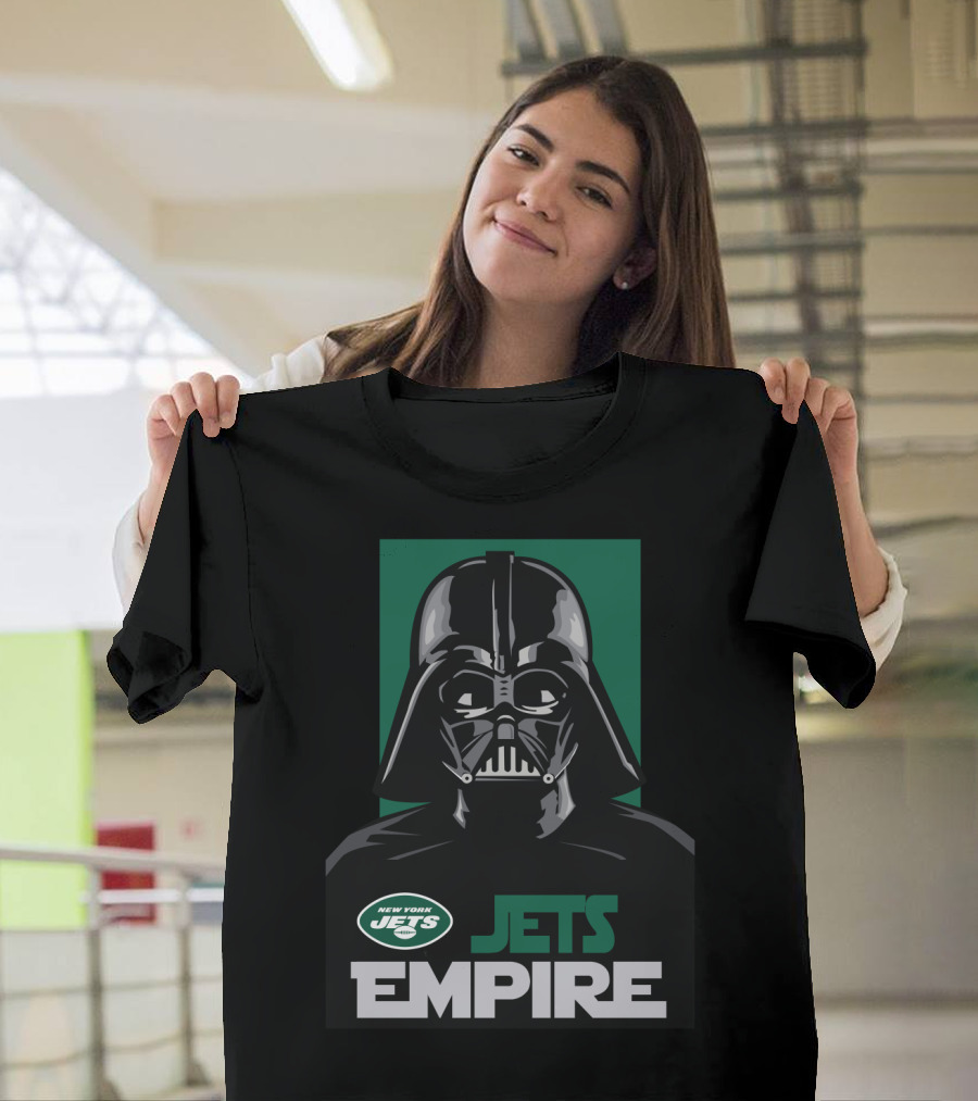 New York Jets Empire Darth Vader Nfl Star Wars Crossover T-Shirt