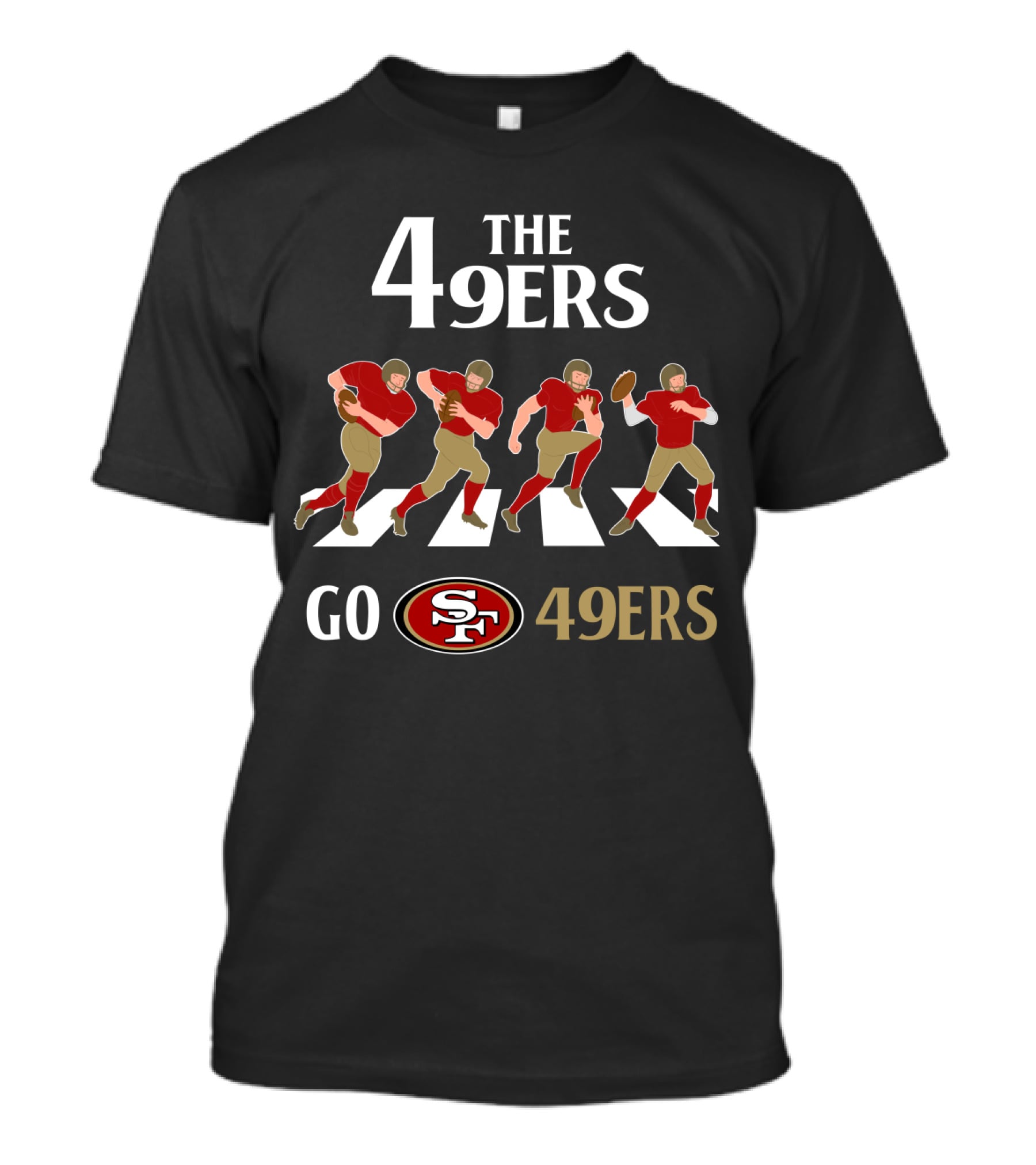 The 49ers Go 49ers San Francisco 49ers Abbey Road T-Shirt